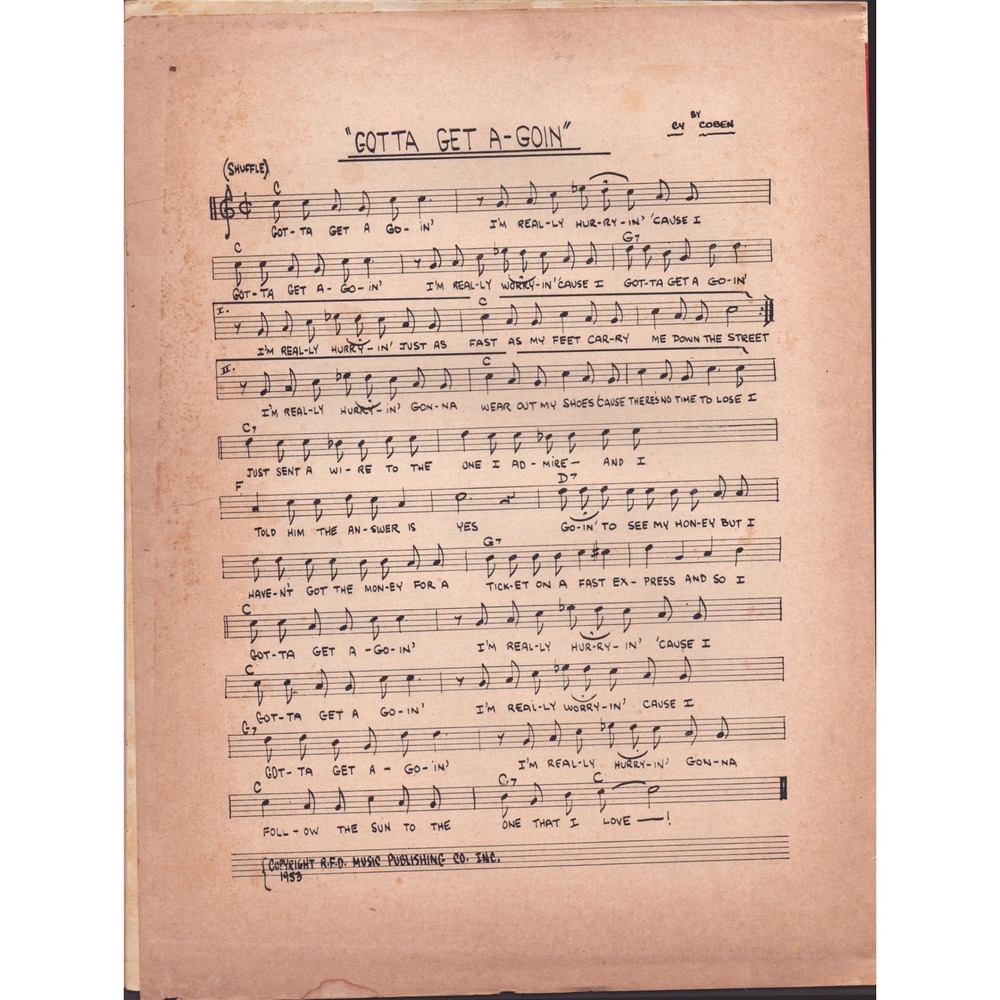 Vintage Hillbilly and Cowboy Hit Parade No 6 Songbook Sheet Music 1953 VG- - Picture 2 of 2